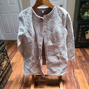 Issac Mizrahi, M, Ivory lace jacket